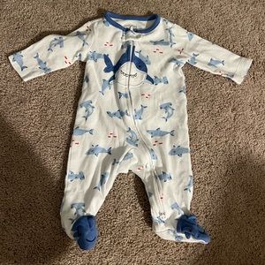 Shark 2-Way Zip Sleeper 0-3 Months